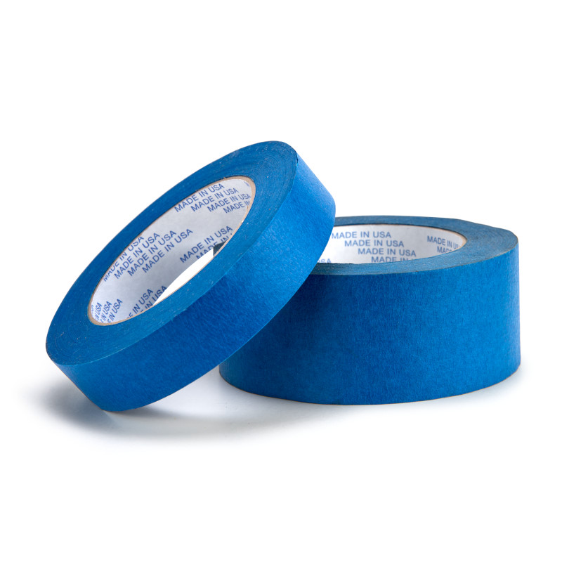 Case of 48 Rolls Blue Painters Masking Tape 1 Inch x 60 Yards 5.6 Mil Thick 